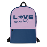 backpack school love sees no limits halftone eye luv heart disability special needs expectations future