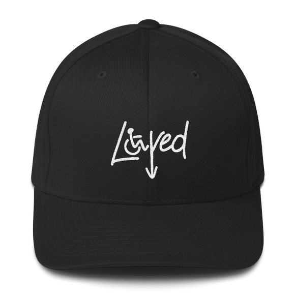 hat cap Loved arrow love disability disabilities wheelchair impaired special needs parent awareness diversity inclusion inclusivity acceptance