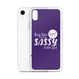 Big Fan of this Sassy Little Girl (Esperanza - Raising Dion) Purple iPhone Case