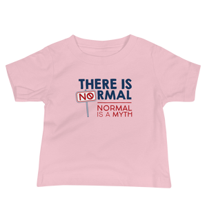 baby Shirt there is no normal myth peer pressure popularity disability special needs awareness diversity inclusion inclusivity acceptance activism