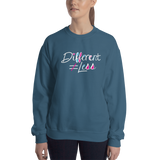 Different Does Not Equal Less (As Seen on Netflix's Raising Dion) Sweatshirt Dark Colors