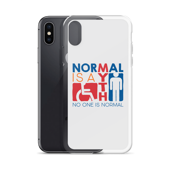 iPhone Case Normal is a myth sign icons people disabled handicapped able-bodied non-disabled popularity disability special needs