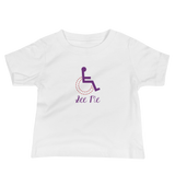 See Me (Not My Disability) Baby Girl White/Pink Shirts