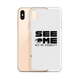 See Me Not My Disability (Halftone) iPhone Case