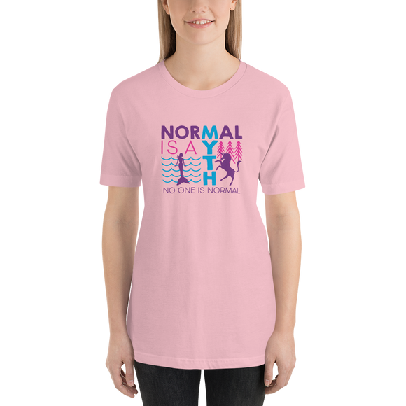 shirt normal is a myth mermaid unicorn peer pressure popularity disability special needs awareness inclusivity acceptance