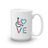 LOVE (for the Special Needs Community) Mug Stacked Design 3 of 3