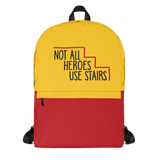 school backpack Not All Heroes Use Stairs hero role model super star ableism disability rights inclusion wheelchair disability inclusive disabilities