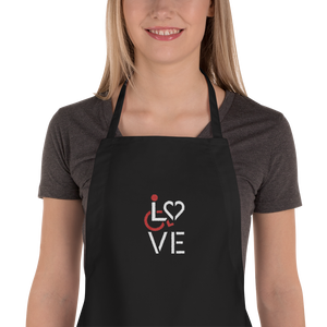 LOVE (for the Special Needs Community) Embroidered Apron