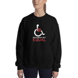 Different but Equal (Disability Equality Logo) Sweatshirt Black/Navy