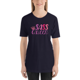 Shirt Sass Queen Fan Sammi Haney Esperanza Netflix Raising Dion sassy wheelchair pink glasses disability osteogenesis imperfecta