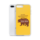 Never Underestimate the power of a Special Needs Mama Bear! iPhone Case