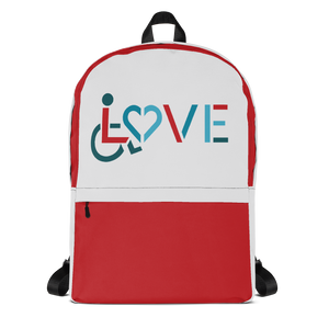 backpack school showing love for the special needs community heart disability wheelchair diversity awareness acceptance disabilities inclusivity inclusion