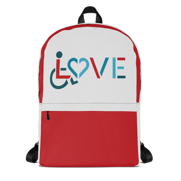 backpack school showing love for the special needs community heart disability wheelchair diversity awareness acceptance disabilities inclusivity inclusion
