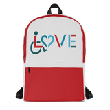 backpack school showing love for the special needs community heart disability wheelchair diversity awareness acceptance disabilities inclusivity inclusion