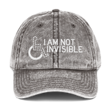 I Am Not Invisible (Vintage Cotton Twill Cap)