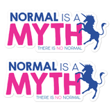 Normal is a Myth (Unicorn) Stickers (2X)