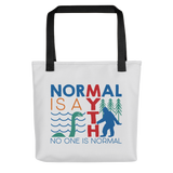 Normal is a Myth (Bigfoot & Loch Ness Monster) Tote Bag