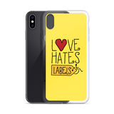 Love Hates Labels (Yellow iPhone Case)