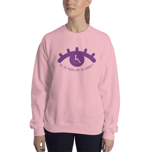 sweatshirt see the person not the disability wheelchair inclusion inclusivity acceptance special needs awareness diversity