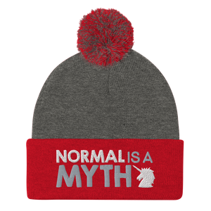 pom pom beanie normal is a myth unicorn peer pressure popularity disability special needs awareness inclusivity acceptance activism