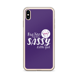 Big Fan of this Sassy Little Girl (Esperanza - Raising Dion) Purple iPhone Case