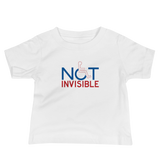 baby Shirt not invisible disabled disability special needs visible awareness diversity wheelchair inclusion inclusivity impaired acceptance