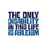 The Only Disability in this Life is Ableism (Sticker)