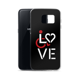 Samsung phone case showing love for the special needs community heart disability wheelchair diversity awareness acceptance disabilities inclusivity inclusion