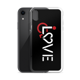 LOVE (for the Special Needs Community) Black iPhone Case
