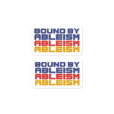 stickers Bound by Ableism wheelchair bound ableism ableist disability rights discrimination prejudice special needs awareness diversity inclusion