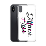 Different Does Not Equal Less (As Seen On Netflix’s Raising Dion) White iPhone Case