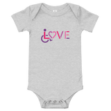LOVE (for the Special Needs Community) Baby Onesie Light Colors
