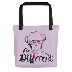 tote bag be different Raising Dion Esperanza fan Netflix Sammi Haney wheelchair pink glasses disability osteogenesis imperfecta