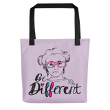 tote bag be different Raising Dion Esperanza fan Netflix Sammi Haney wheelchair pink glasses disability osteogenesis imperfecta