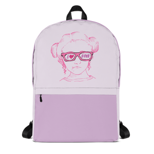 backpack school I love Pink pink glasses love luv heart Raising Dion Esperanza fan Netflix Sammi Haney