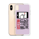 Swipe Left on Ableism (Pink iPhone Case)
