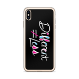 Different Does Not Equal Less (As Seen On Netflix’s Raising Dion) Black iPhone Case