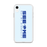 See Me Not My Disability (Halftone) Blue iPhone Case