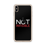 Not Invisible (Black iPhone Case)
