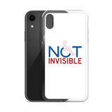 Not Invisible (White iPhone Case)