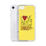 Love Hates Labels (Yellow iPhone Case)