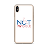 Not Invisible (White iPhone Case)