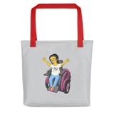 Esperanza From Raising Dion (Yellow Cartoon) D.D.N.E.L. Grey Tote Bag