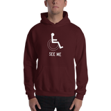 See Me (Not My Disability) Unisex Hoodie Dark Colors