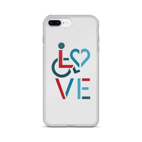 LOVE (for the Special Needs Community) iPhone Case Stacked Design 3 of 3