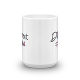 Different Does Not Equal Less (As Seen on Netflix's Raising Dion) Mug with Digital Glitter