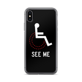 See Me (Not My Disability) Black iPhone Case Unisex