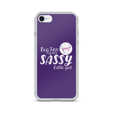 Big Fan of this Sassy Little Girl (Esperanza - Raising Dion) Purple iPhone Case