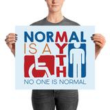 Normal is a Myth (Sign Icons) Poster