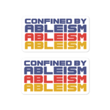 Confined by Ableism (Halftone) Sticker (2X)